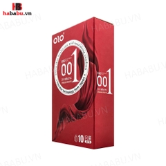 Bao cao su siêu mỏng Olo Thin Square Red hộp 10 chiếc chính hãng