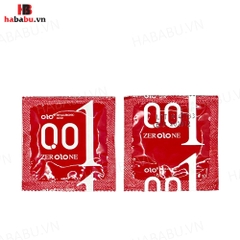 Bao cao su siêu mỏng Olo Thin Square Red hộp 10 chiếc chính hãng