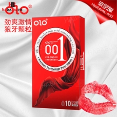 Bao cao su siêu mỏng Olo Thin Square Red hộp 10 chiếc chính hãng