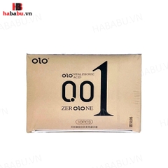 Bao cao su siêu mỏng Olo 0.01 Vàng hộp 10 chiếc chính hãng