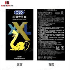 Bao cao su Olo XXL Ultra Thin Extra Large hộp 10 siêu mỏng chính hãng