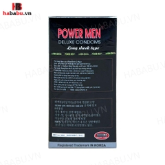 Bao cao su Powermen Cá Ngựa hộp 12 chiếc kéo dài thời gian chính hãng
