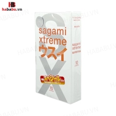 Bao cao su siêu mỏng Sagami Super Thin hộp 10 chiếc chính hãng