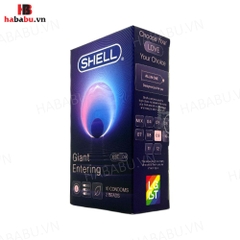 Bao cao su Shell Giant Entering 2 Bi hộp 10 chiếc tăng khoái cảm chính hãng
