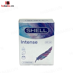 Bao cao su siêu mỏng Shell Intense hộp 3 chiếc chính hãng