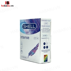 Bao cao su siêu mỏng Shell Intense hộp 3 chiếc chính hãng