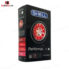 Bao cao su Shell Performax 6in1 hộp 10 chiếc kéo dài thời gian chính hãng