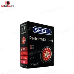 Bao cao su Shell Performax 6in1 hộp 3 chiếc kéo dài thời gian chính hãng