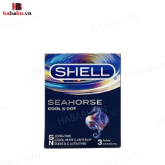 Bao cao su Shell Seahorse hộp 3 chiếc kéo dài thời gian chính hãng