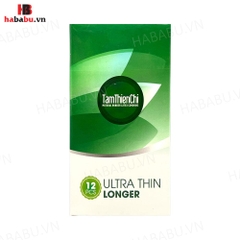 Bao cao su Tâm Thiên Chí Ultra Thin Longer hộp 12 chiếc kéo dài thời gian chính hãng