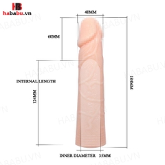Bao cao su đôn dên Baile 6cm tăng kích thước chính hãng