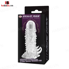 Bao cao su đôn dên Brave Man Bi rung đầu tăng kích thước chính hãng