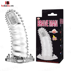 Bao cao su đôn dên Brave Man Gai rung đầu tăng kích thước chính hãng