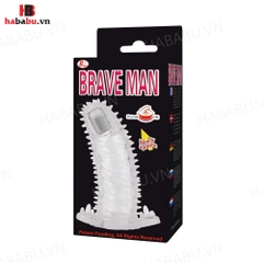 Bao cao su đôn dên Brave Man Gai rung đầu tăng kích thước chính hãng