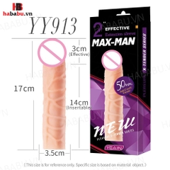 Bao cao su đôn dên Max-Man YY913 tăng kích thước chính hãng