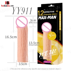 Bao cao su đôn dên Max-Man YY911 tăng kích thước chính hãng