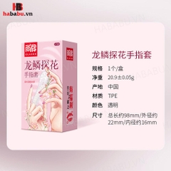 Bao cao su đôn ngón tay Elasun hồng 1 chiếc chính hãng