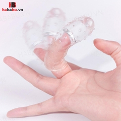 Bao cao su đôn ngón tay Elasun hồng 1 chiếc chính hãng