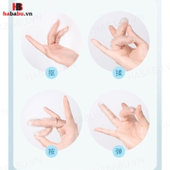 Bao cao su đôn ngón tay Elasun xanh 2 chiếc chính hãng