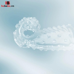 Bao cao su đôn ngón tay Elasun xanh 2 chiếc chính hãng