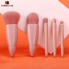 Bộ cọ trang điểm 5 món kèm gương 110gr chính hãng