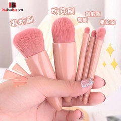 Bộ cọ trang điểm 5 món kèm gương 110gr chính hãng