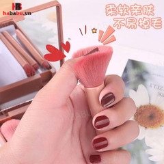 Bộ cọ trang điểm 5 món kèm gương 110gr chính hãng