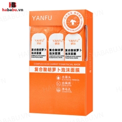 Mặt nạ sủi bọt thải độc cà rốt Yanfu hộp 12 gói chính hãng