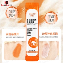 Mặt nạ sủi bọt thải độc cà rốt Yanfu hộp 12 gói chính hãng