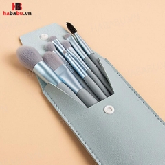 Bộ cọ trang điểm cá nhân 8 cây kèm bao da 70gr chính hãng