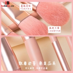 Bộ cọ trang điểm cá nhân 8 cây kèm bao da 70gr chính hãng