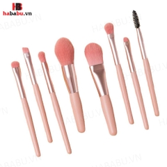 Bộ cọ trang điểm cá nhân 8 cây kèm bao da 70gr chính hãng