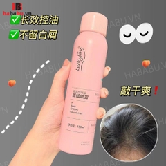 Dầu gội khô Luckyfine Washing Free Hair Spray Hồng 150ml chính hãng