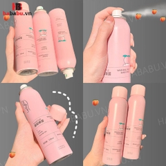 Dầu gội khô Luckyfine Washing Free Hair Spray Hồng 150ml chính hãng