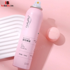 Dầu gội khô Luckyfine Washing Free Hair Spray Hồng 150ml chính hãng