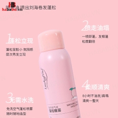 Dầu gội khô Luckyfine Washing Free Hair Spray Hồng 150ml chính hãng