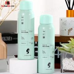 Dầu gội khô Luckyfine Washing Free Hair Spray Xanh 150ml chính hãng