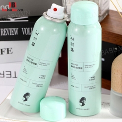 Dầu gội khô Luckyfine Washing Free Hair Spray Xanh 150ml chính hãng