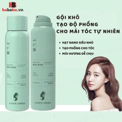 Dầu gội khô Luckyfine Washing Free Hair Spray Xanh 150ml chính hãng