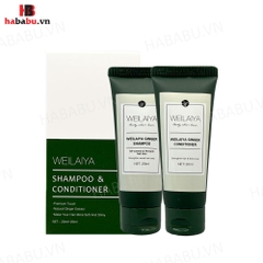 Bộ gội xả Gừng Trắng Weilaiya Ginger 20ml + 20ml chính hãng