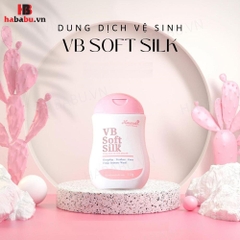 Dung dịch vệ sinh phụ nữ Hanayuki VB Soft Silk hồng 150gr chính hãng