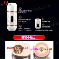 Dương vật giả hít tường Dibe Cyclone Fire remote đa năng chính hãng