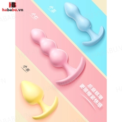 Plug hậu môn Mizz Zee silicone set 3 cái chính hãng