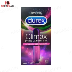 Gel bôi trơn tăng khoái cảm Durex Climax 10ml chính hãng