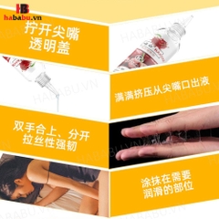 Gel bôi trơn gốc nước Kakou hương Đào 200ml chính hãng