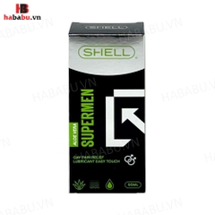 Gel bôi trơn hậu môn Shell Supermen Aloevera 90ml chính hãng