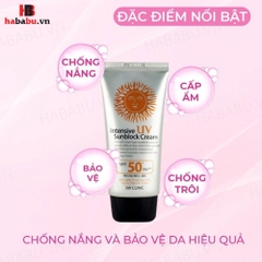 Kem chống nắng 3W Clinic Intensive UV Sunblock Cream 70ml chính hãng