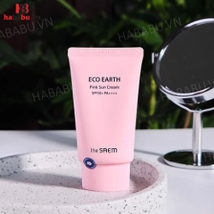 Kem chống nắng The Saem Eco Earth Pink Sun Cream Ex 50ml chính hãng