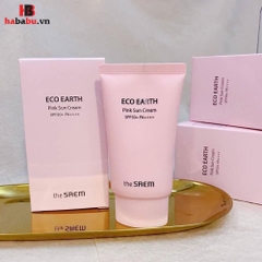 Kem chống nắng The Saem Eco Earth Pink Sun Cream Ex 50ml chính hãng