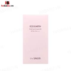 Kem chống nắng The Saem Eco Earth Pink Sun Cream Ex 50ml chính hãng
